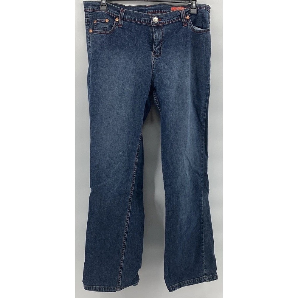 VTG Y2K Ed Hardy Christain Audigier Rose & PeacockEmbroidered Jeans Womens 19/20